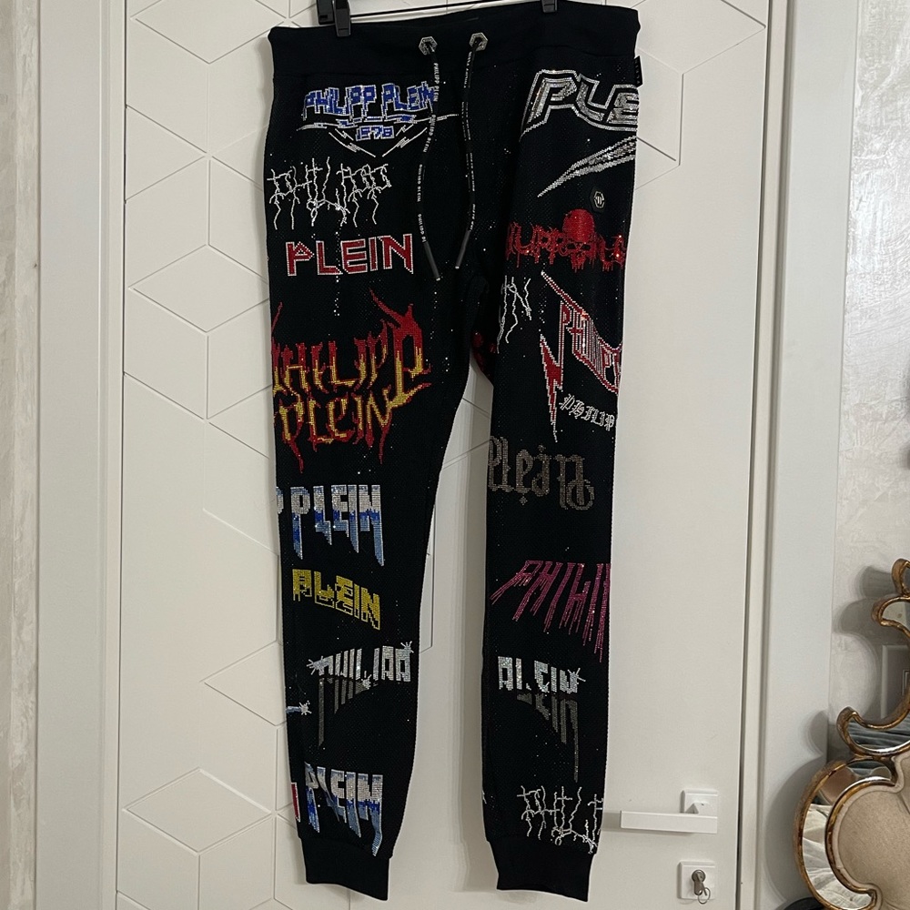 Philipp Plein Homme crystal pants XXL